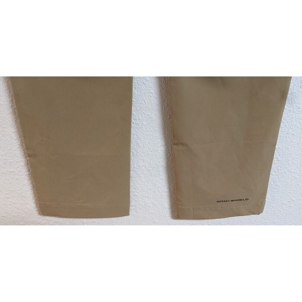 NEW~Kid's COLUMBIA OMNI-SHIELD Nylon Stretch Khaki Belted Long Pants Youths LG - Picture 7 of 13